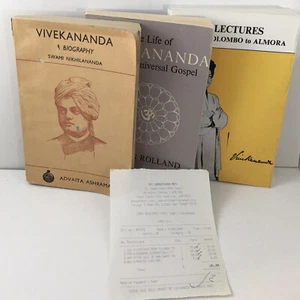 Swami VIVEKANANDA Book Lot 3 Vtg Biography Life of Lectures  All Indian Editions - Picture 1 of 12