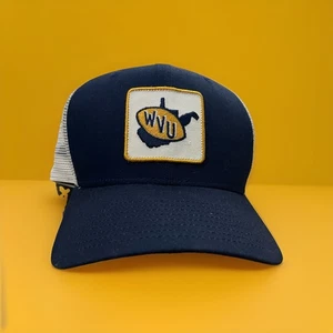 WEST VIRGINIA MOUNTAINEERS MEN’S NIKE MESH HAT ADJUSTABLE (USED) - Picture 1 of 4