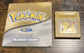 Pokemon Gold Version, Nintendo Game Boy Color With Manual Tested, Dry Battery