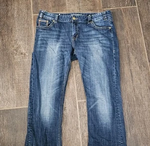 Jeans donna Rock & Roll cowgirl ragazzo blu denim, taglia 33x34 - Foto 1 di 15