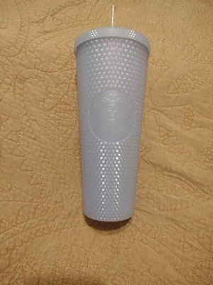 Vaso Starbucks Holiday Lila Helado Bling Tachonado Taza Fría 24oz Edición NWoB2021 Foto 1 de 4