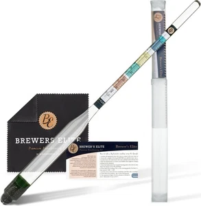 Hydrometer - for Home Brew Beer, Wine, Mead and Kombucha - Deluxe Triple Scal... - Picture 1 of 8