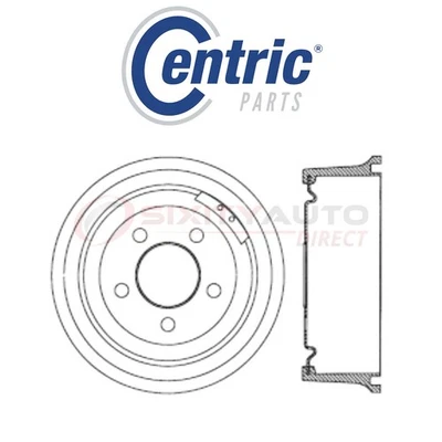 Centric C-TEK Brake Drum for 1997-2006 Jeep TJ 2.4L 2.5L 4.0L L4 L6 - Kit ql Foto 1 de 4