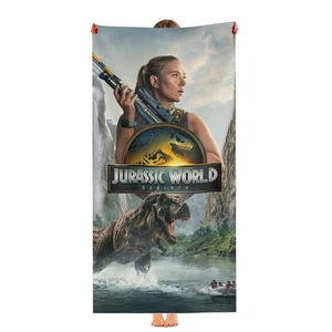 Jurassic dinosaurs Beach Towel 30"x60" Quick Drying Microfiber Gift - Picture 1 of 13