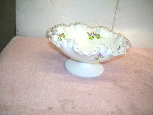 Vintage Fenten Violets In The Snow Bell Hand Signed -Embossed Fenten Too - Picture 1 of 9