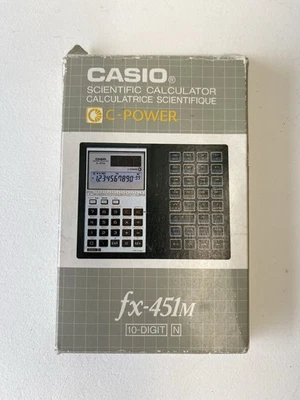 Casio FX-451M Vintage Solar Cell Scientific Calculator Boxed - Image 1 of 4