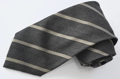 NEIMAN MARCUS серый шерсти и шелка мужской галстук W: 3 3/4» на L:62» - Изображение 1 из 4