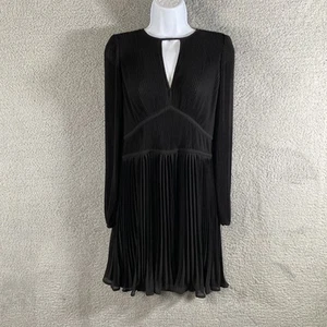 MICHAEL Michael Kors Womens Black Shutter Pleat Mini Dress Petites PM BHFO 4925 - Picture 1 of 4