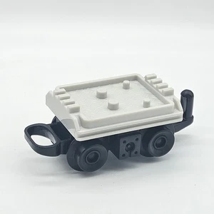 Fisher Price GeoTrax GRAY & BLACK FLATBED TRAIN CARGO CAR 2003_S TWO ZERO - Picture 1 of 7
