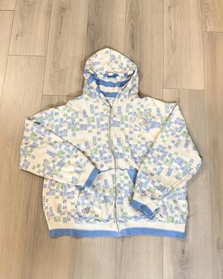 Suéter Rocawear Y2K Blanco y Azul Bebé Forrado Pastel Suelto Hip Hop Streetwear XL Foto 1 de 4