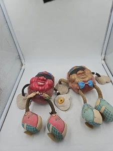 Vtg 80s California Raisins Rubber Face Plush Stuffed Toy Window Cling Suction 9" - Picture 1 of 9
