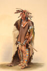 A Sioux warrior by Karl Bodmer Native American Giclee Art Print + Ships Free