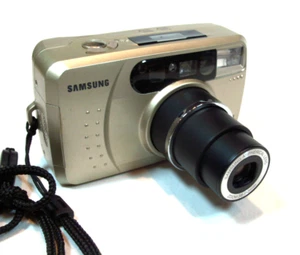 90s Vintage Samsung Maxima Zoom 90GL 35mm Point & Shoot Film Camera Wrist Strap - Picture 1 of 6
