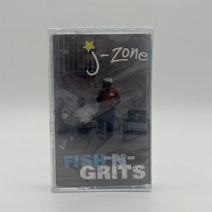 RARE J-ZONE Fish-N-Grits SEALED CASSETTE OPAQUE BLUE OOP OLD MAID ENTERTAINMENT - Picture 1 of 6