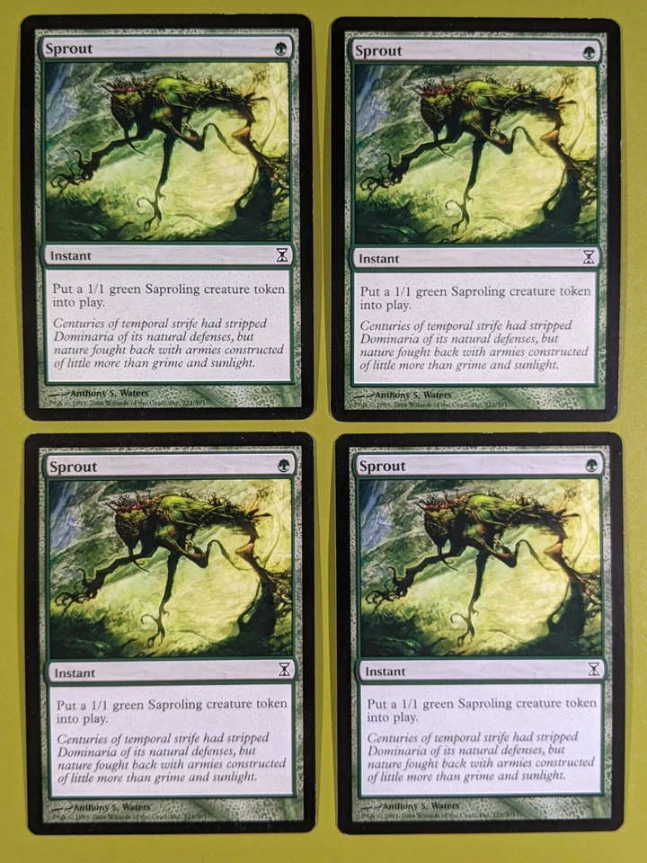 Sprout x4 Time Spiral 4x Playset Magic the Gathering MTG  - Image 1 of 1