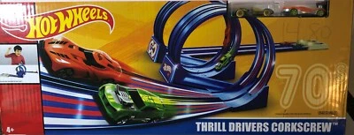 Hot Wheels 70s Throwback Thrill Drivers Corkscrew Track Set  - Image 1 of 2