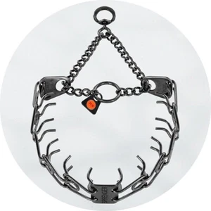 Herm Sprenger 4.0mm Black Stainless Steel Ultra Plus Prong Collar Swivel D Ring - Picture 1 of 4