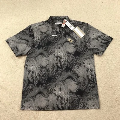 Tommy Bahama UCF Knights Mens Medium Button Down Shirt Floral Black - Image 1 of 4