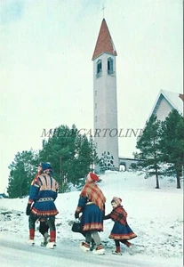 FINLAND - Church of Enontekio, Postcard - Picture 1 of 2