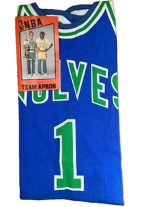 Minnesota Timberwolves basketball Party Jersey NBA Team Apron NOS Vintage NEW - Picture 1 of 4