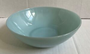 Vintage FIRE KING Turquoise Oven Ware Serving Bowl 8" Delphite Mid Century