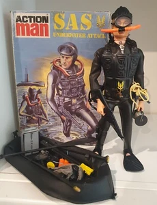 Gi Joe Vintage 1964-83 Action Man SAS Boxed Underwater Attack, Rare! - Picture 1 of 10