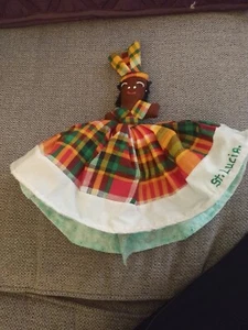 Vintage Topsy Turvy Plush Rag Doll Jamaican Dominican St Lucia - Picture 1 of 4