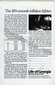 1980 Life Insurance Georgia Maurice Hartzler Vintage PRINT AD Wall Decor? (3863) - Picture 1 of 1