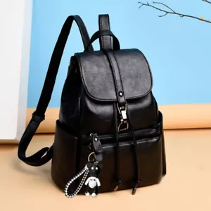 Mujeres Mochila Informal Cuero PU Viaje Bolso de Hombro Bolsos de Mano Mochila Bolso trasero - Imagen 1 de 10