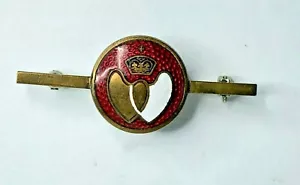 Vintage gilt blood donor bar Brooch Badge - Picture 1 of 3