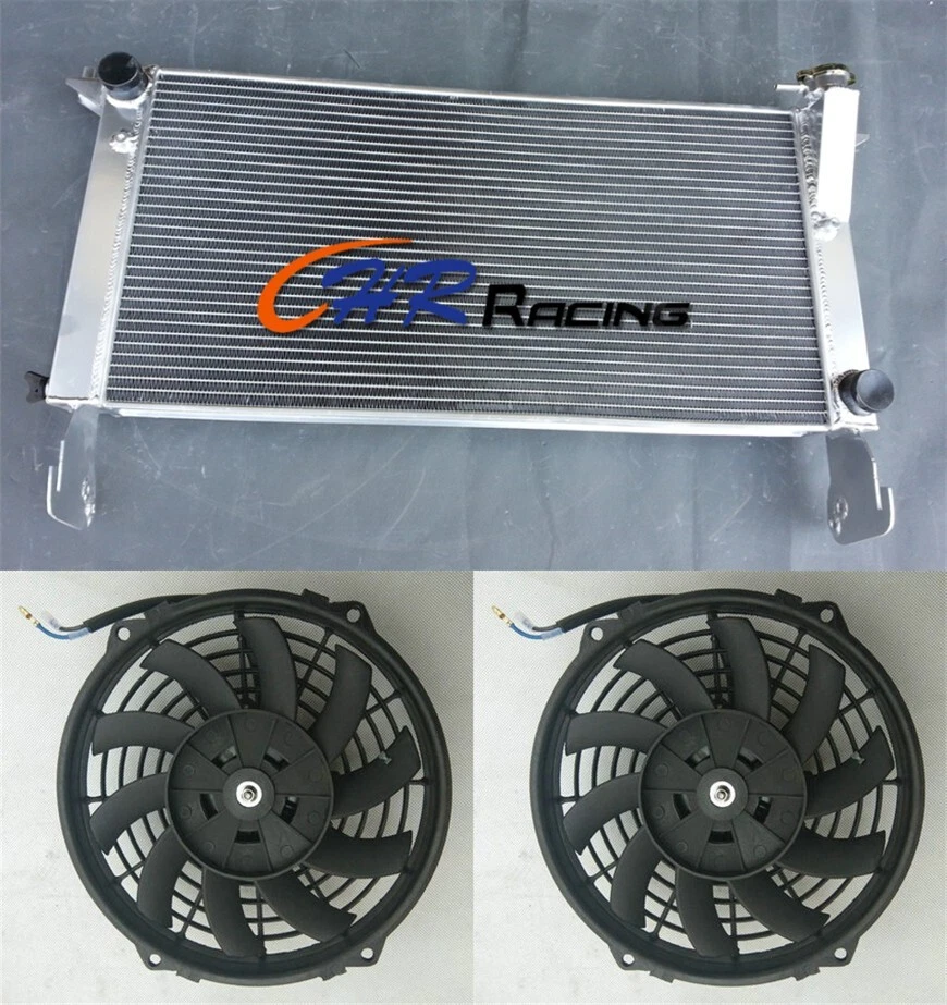 Radiador de aluminio + ventiladores para Hyundai Genesis cupé 4 cilindros 2,0 L L4 Turbo 2010-2012 Foto 1 de 4