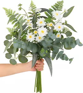 Artificial Eucalyptus Stems Box Faux Greenery Flowers 13 PCS Mixed Bundle Fake F - Picture 1 of 12
