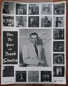 1974 Frank Sinatra "Thru the Years" Original Poster 18 abgebildete Albumcover - Bild 1 von 11