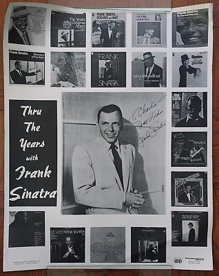 1974 Frank Sinatra "Thru the Years" pôster original 18 capas de álbum retratadas - Imagem 1 de 4