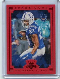 2015 Panini GridIron Kings Football Red Frame Frank Gore Colts
