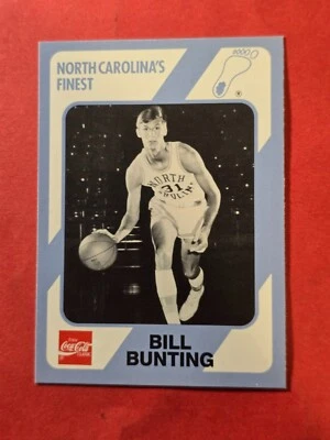 1989-90 North Carolina Collegiate Collection #92 Bill Bunting, cd1 - Image 1 of 3