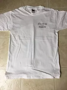 DEAN MARKLEY STRINGS 1999 WHITE NAMM SHOW COMMEMORATIVE T-SHIRT,(L) DOUBLE SIDED - Picture 1 of 3