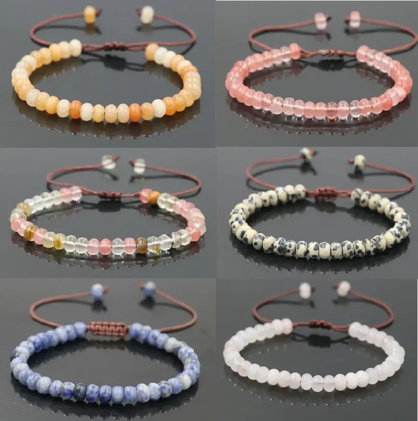 Armband geflochtenes Armreif Natur Halb Edelstein Achat Citrin - Bild 1 von 1