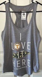TOLLES STATE CLOTHING COMPANY TANK TOP UT TENNESSEE VOLS GR. S SMALL NEU MIT ETIKETT GRAU - Bild 1 von 6