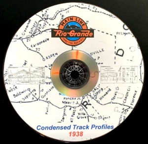 Denver & Rio Grande Western RR 1938 Condensed Track Profile Pages on DVD - Picture 1 of 5