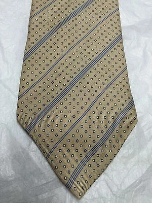 CORBATA HOMBRE CHARLES JOURDAN BEIGE CON DISEÑO AZUL 3 X 61 Foto 1 de 4