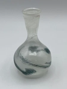 Kleine Designer Vase Glas Puppenstube Zubehör Miniatur Handarbeit Rar - Bild 1 von 7