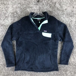 Patagonia Youth Synchilla Lightweight Snap-T Fleece Pullover Size XXL 16-18 Blue - Picture 1 of 13