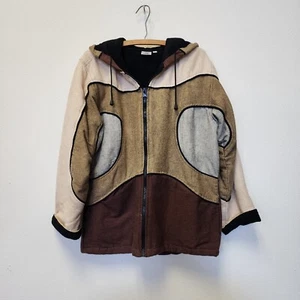 Abrigo Chaqueta Everest Handicrafts Cremallera S Exterior Bloques de Color Patchwork Utilidad - Imagen 1 de 14