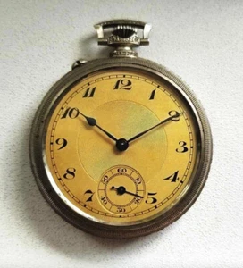 Very Rare Old Antique Germany Men's Pocket watch - JUNGHANS/ART DECO/NOT WORKS - Picture 1 of 5
