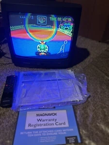 Vintage Magnavox CRT TV MT1331B101 13" Retro Gaming NES N64 Sega w Remote VIDEO - Picture 1 of 23