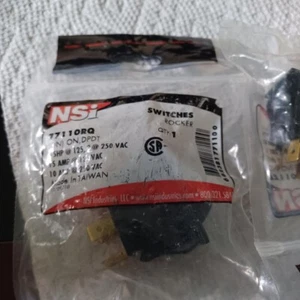 2 PCS NSi 77010RQ Rocker Switch Maintained On/Off DPST - Picture 1 of 2