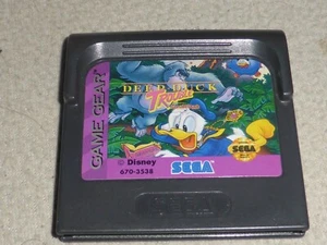 SEGA GAMEGEAR VIDEO GAME DISNEY DONALD DUCK DEEPDUCK TROUBLE CARTRIDGE ONLY GEAR - Picture 1 of 2