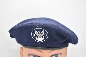 Vintage Polish Army Dark Blue Beret – Size 57 - Picture 1 of 24