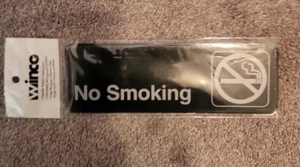 Winco 3" x 9" No Smoking Sign (SGN-310) 38554 - Picture 1 of 1